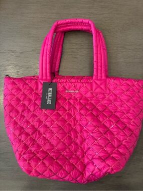 MZ Wallace Quilted Tote - Bright Pink